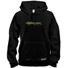 Толстовка с неоновым логотипом Cyberpunk 2077