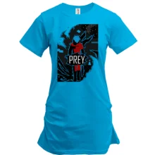 Подовжена футболка з постером Prey