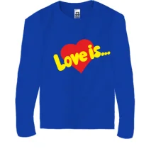 Детский лонгслив Love is ... (2)