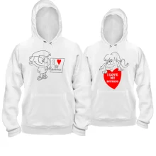 Парные толстовки I love my girlfriend - boyfriend