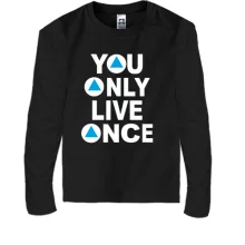 Детский лонгслив You Only Live Once