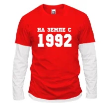 Комбинированный лонгслив На земле с 1992