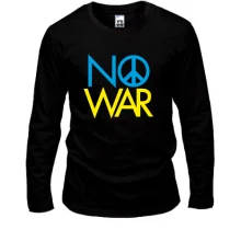 Лонгслив с принтом «No War»