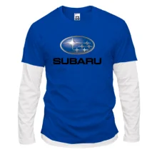 Комбинированный лонгслив с лого Subaru