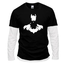 Мужской лонгслив Комби Batman (силуэт)