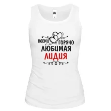 Жіноча майка з написом 