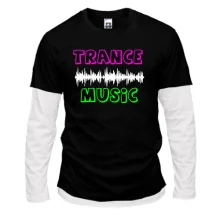 Комбинированный лонгслив Trance music