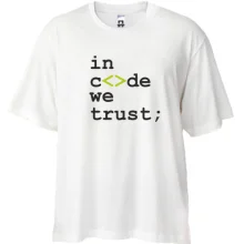 Футболка oversize In code we trust
