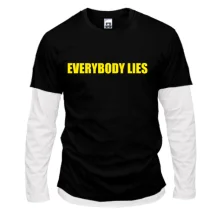 Комбинированный лонгслив House M.D. Everybody lies