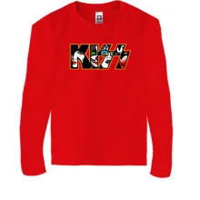 Детский лонгслив KISS лица