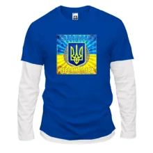 Комбинированный лонгслив Героям Слава! (2)