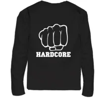 Дитячий лонгслів з кулаком і написом Hardcore