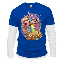 Комбинированный лонгслив Rick and Morty Арт