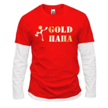 Комбинированный лонгслив Gold папа