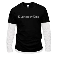 Комбинированный лонгслив Everybody lies (2)