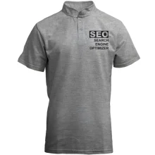 Футболка с воротником стойкой SEO оптимизатор