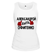 Жіноча майка з написом 