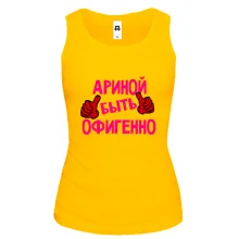 Майка с надписью 