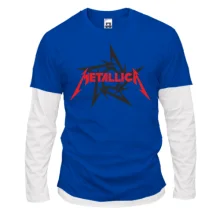 Комбинированный лонгслив Metallica (с лого фан-клуба)