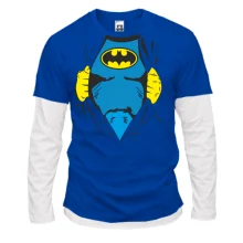 Комбинированный лонгслив Смотри! Я Batman