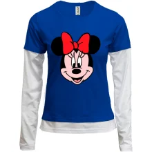 Комбинированный лонгслив Minie Mouse 4