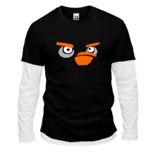 Комбинированный лонгслив Black bird
