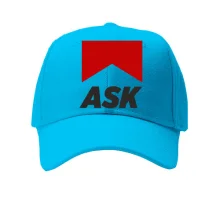 Кепка с надписью "ASK"