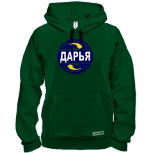 Толстовка с именем Дарья в круге