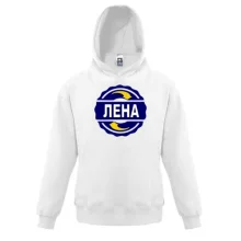 Детская толстовка с именем Лена в круге