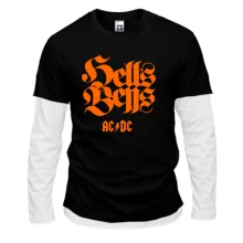 Комбинированный лонгслив AC/DC - Hells Bells