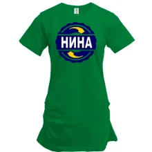 Туника с именем Нина в круге