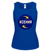 Майка с именем Ксения в круге
