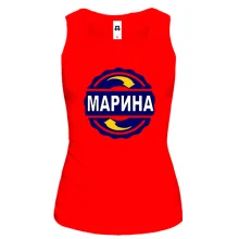 Майка с именем Марина в круге