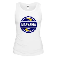 Майка с именем Марьяна в круге