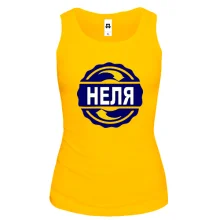 Майка с именем Неля в круге