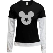 Комбинированный лонгслив Mickey Star