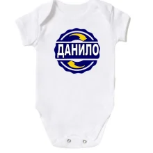 Дитяче боді з ім'ям Данило в колі
