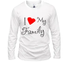 Лонгслив I Love My Family