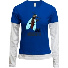 Комбинированный лонгслив Love Moschito