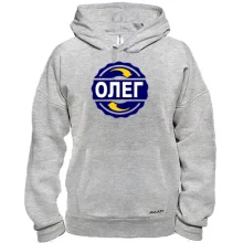 Толстовка с именем Олег в круге