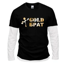 Комбинированный лонгслив Gold брат