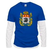 Комбинированный лонгслив Старый герб Харькова