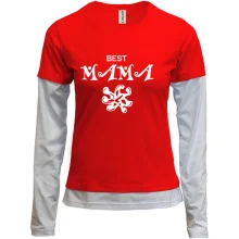 Комбинированный лонгслив best mama
