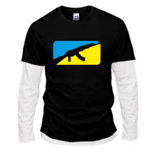 Комбинированный лонгслив Ukrainian fighter