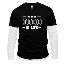 Комбинированный лонгслив Judo is life