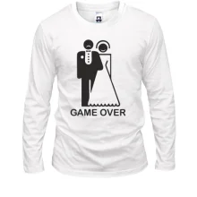 Лонгслив Game over с силуэтами жениха и невесты