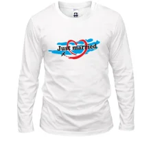 Лонгслив Just married 2