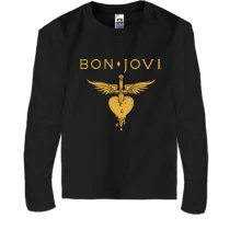 Дитячий лонгслів Bon Jovi gold logo