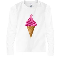 Дитячий лонгслів Pink Ice Cream