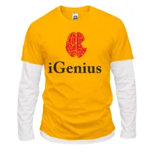 Комбинированный лонгслив iGenius (Я гений)